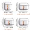 Clear Earphone Cases Cover Case For Airpods 4 1 Pro2 Pro3 Pro 3 2 Flower Name Letter I J