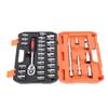 32 Pieces Set 1 2 Inch Drive Sockets Metric 6 Point 12 Point Socket CrV Ratchet Wrench Extension Bar Tool Kit