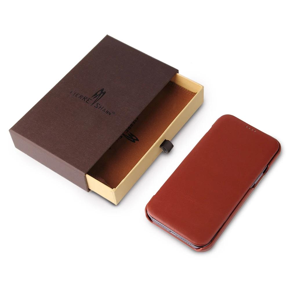 

Premium Cowhide Leather Case For iPhone 15 Pro Max 17 Air 16 Plus 16E 14 13 12 Mini 11 XS XR X 8 7 SE 2022 Magnetic Wallet Cover iPhone 15 Pro Max коричневий