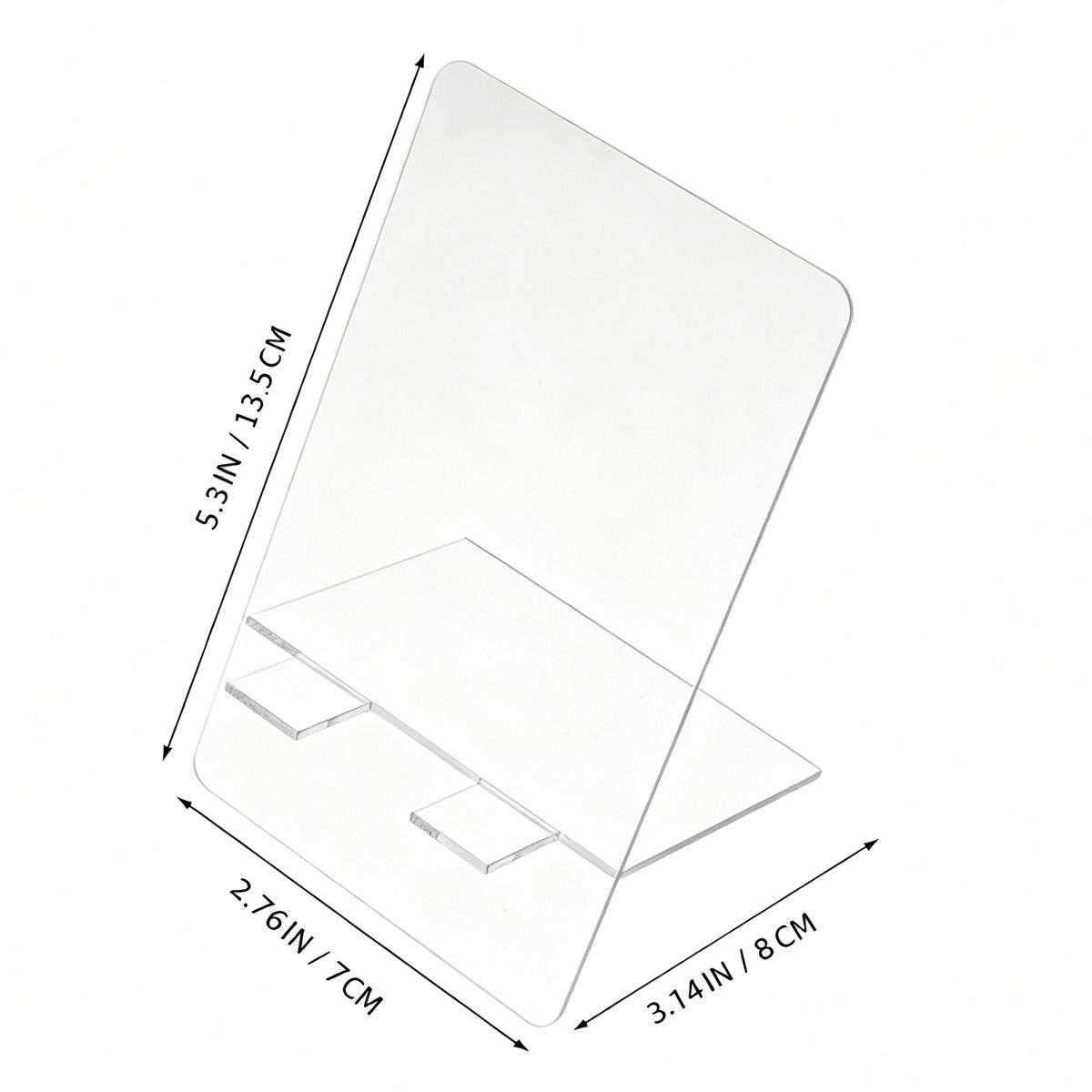 

13.5x7x8cm Acrylic Memo Writing Board Can Wipe The Repeatedly Writing Message Board Mobile Phone Display Stand Multi Functional Transparent Bracket 13.5x7x8cm 1pcs