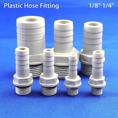 1 Stück 1/4" 1/8" BSP Außengewinde Kunststoff Schlauchanschluss 6/8/10/12mm Stachelschwanzverbinder Gelenk Gartenbewässerungszubehör