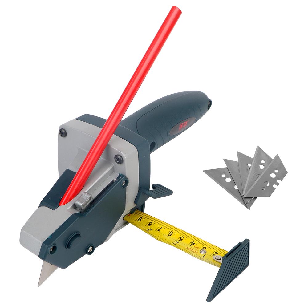 Woodworking Cardboard Scriber Plasterboard Edger Gypsum Board Cutter With 5M Tape Measure Drywall Cutting
