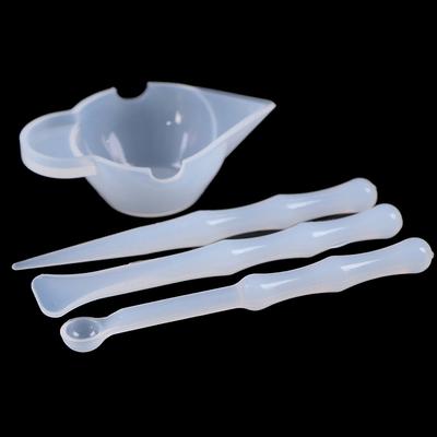 1Set Of Practical Diy Jewelry Making Stick Handmade Mix Cup Silicone Mold Epoxy Resin Tools
