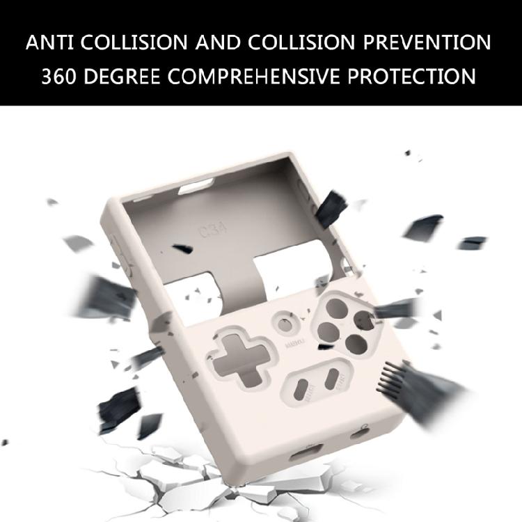 Flexible Cover Silicone Case Handheld Gamepad Cover with Lanyard Protective Housing for RG35XX Plus Gaming Accessories