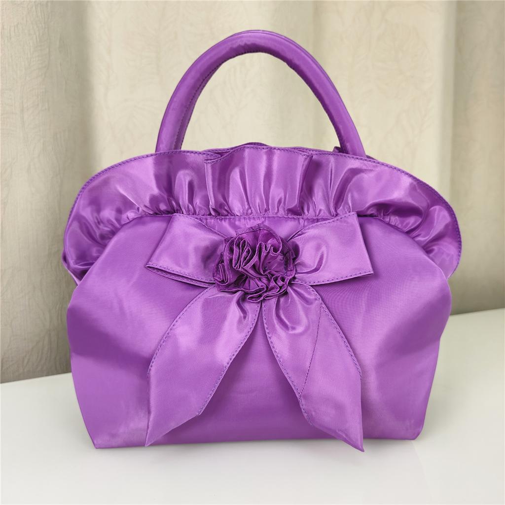 Large handbag Hanfu women's bag sweet flower wedding gift handbag boutique Lolita bow women's bag