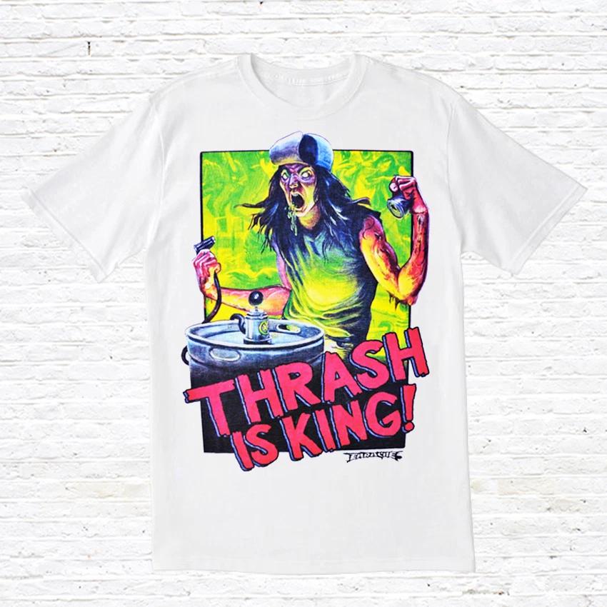 Thrash Is King T-Shirt. 80 s Metal Vintage Style. XL