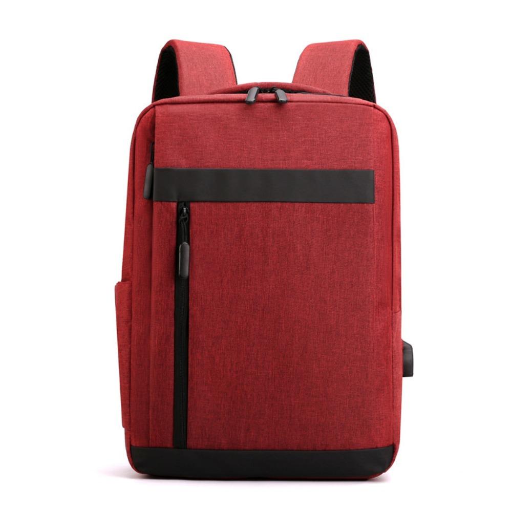 

Canvas Nylon Backpack Multipockets Laptop Shoulder Bag Casual Student Backpack Travel вино красного