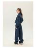 Patchwork Embroidery Denim Jacket and Wide-Leg Pants Set for Men & Women - Autumn Fashion, Retro College Style