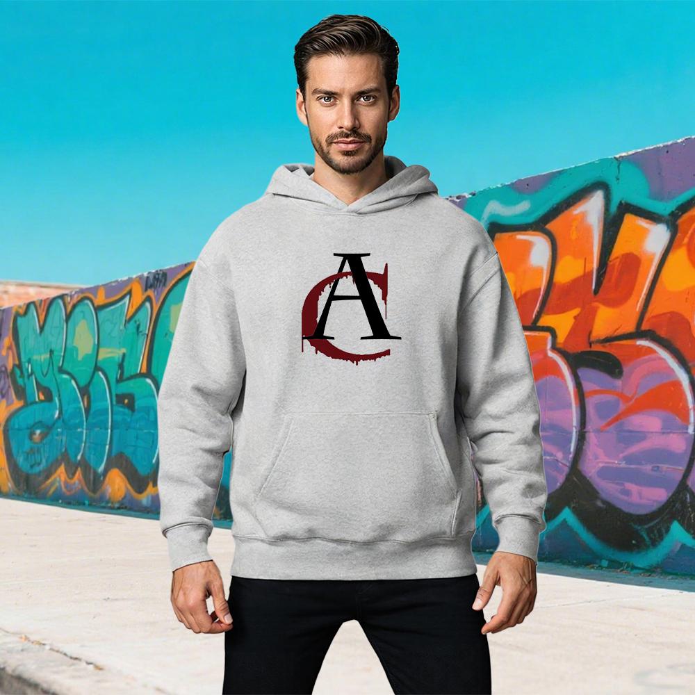 

Autumn New Fashion Hoody Funny Graphics Letter A Printed Men Hoodies Sweatshirt Hip Hop Streetwear Plus Fleece Pullover Clothing 3XL