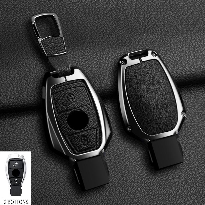 Zinc Alloy 2/3 Buttons for Mercedes Benz A B G R Class GLA GLK W176 W204 W251 W463 Car Remote Key Case Cover Fob Accessories