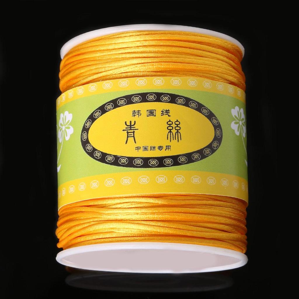 70Meter Korean Silk Cord Thread Knot China Bow Beading Bracelet Braided DIY Jewelry