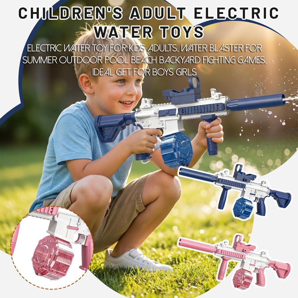 Electric Water Toy For Kids Adults, Water Blaster For Summer Outdoor Pool Beach Backyard Fighting Games, Ideal Gift For Boys Girls