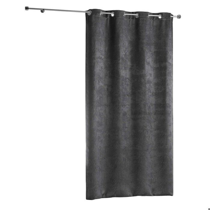 1 Rideau en polyester 140 x 240 cm anthracite Dreamtime