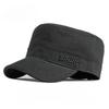 Fitted Military Cap Men Women Full Closed Back Flat Top Hat SPIRIT Embroidery Casual Army Hat All Seasons Outdoor Peaked Cap