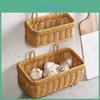 Woven For Basket Hanging Kitchen Storage Ginger Garlic Onion Egg Fruit Imitation Rattan Wall Basket