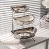 Light Luxury Multi-layer Ceramic Fruit and Snack Plate