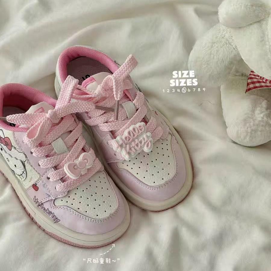 Autumn Cute Cartoon Casual Sneakers for Girls, Non-slip Soft-soled Student Sports Shoes for Older Children