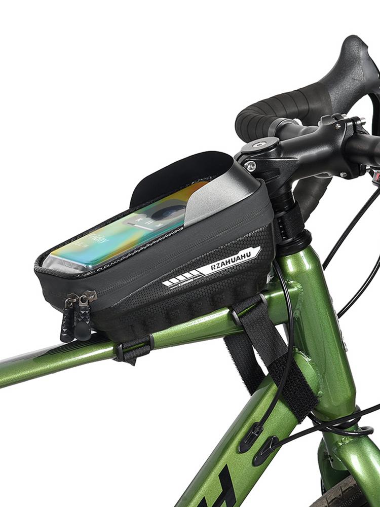 Touch Screen Bicycle Bag Bicycle Accessories Bicycle Front Frame Bag Touch Screen Cycling Bag Bike Phone Bag Fit for 7 In Phones