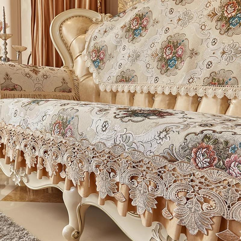 High-Grade European Jacquard Sofa Cover - Autumn/Winter Decorative Cushion Towel
