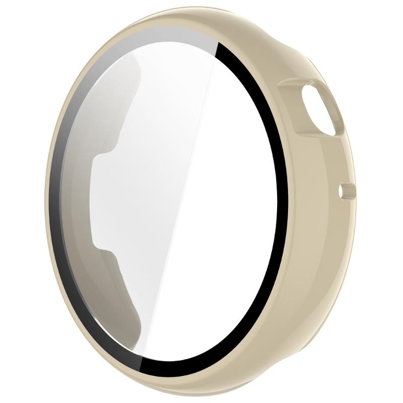 

Case for Watch Fit 44mm Tempered Glass Screen Protectors & Hard PC Protective Bumper Smartwatch Accessories белый