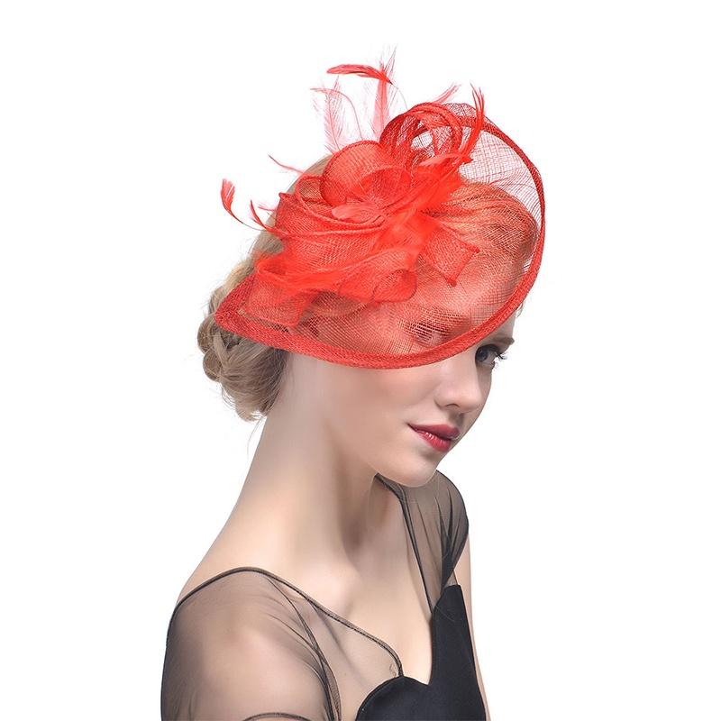 Ethereal Fairytale Silk Flower Feather Headpiece For Women