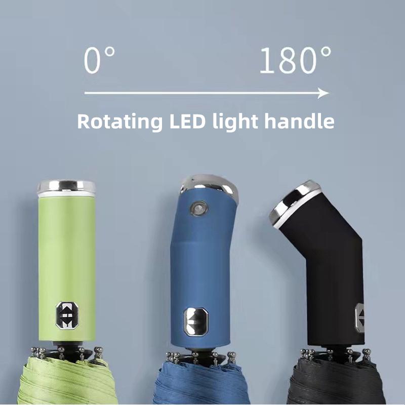 Interior Stickers Fully Automatic Folding Umbrella with UV Blocking Sun Double Bones LED Parasol For Renault Grand Scenic 4 XMOD