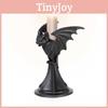 Unique Gothic Bat Candle Stand Made Of Durable Resin Ideal For Halloween Home Decor