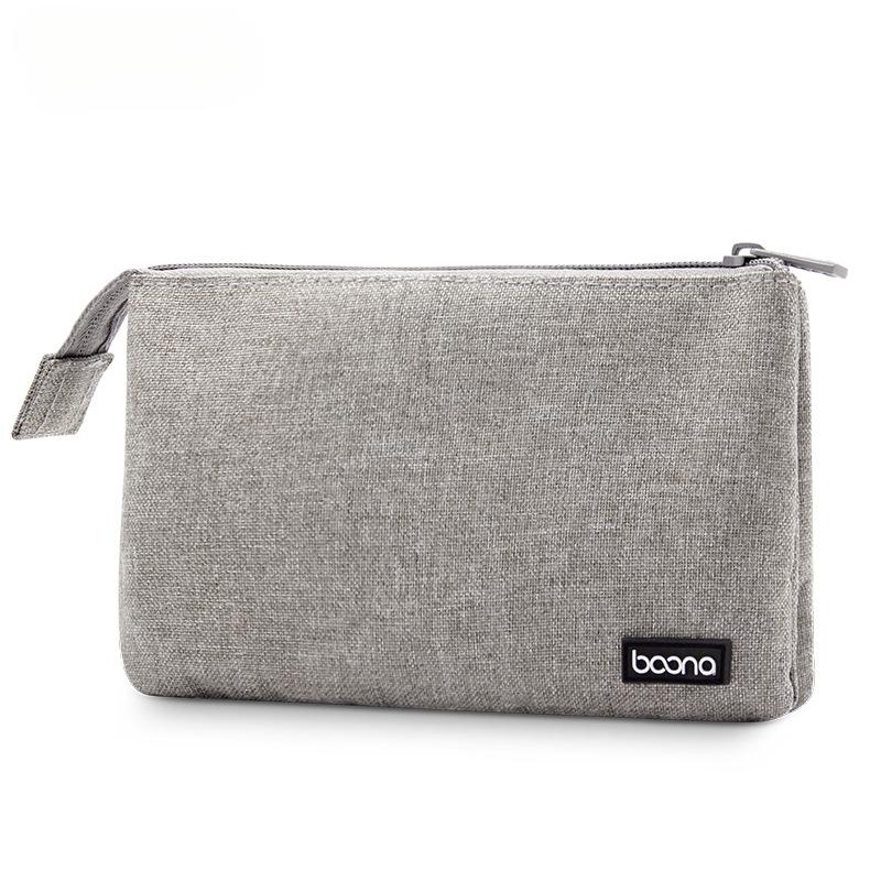 Double Layer Digital Gadget Storage Bag Portable Oxford Cloth Power Bank Pouch Travel Organizer Case for Charger Earphone USB Cable Small Electronic