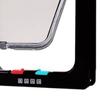 Cat Door Wearproof Automatic Window Closure Function Cat Interior Exterior Door for Pet Cat Dog Black L