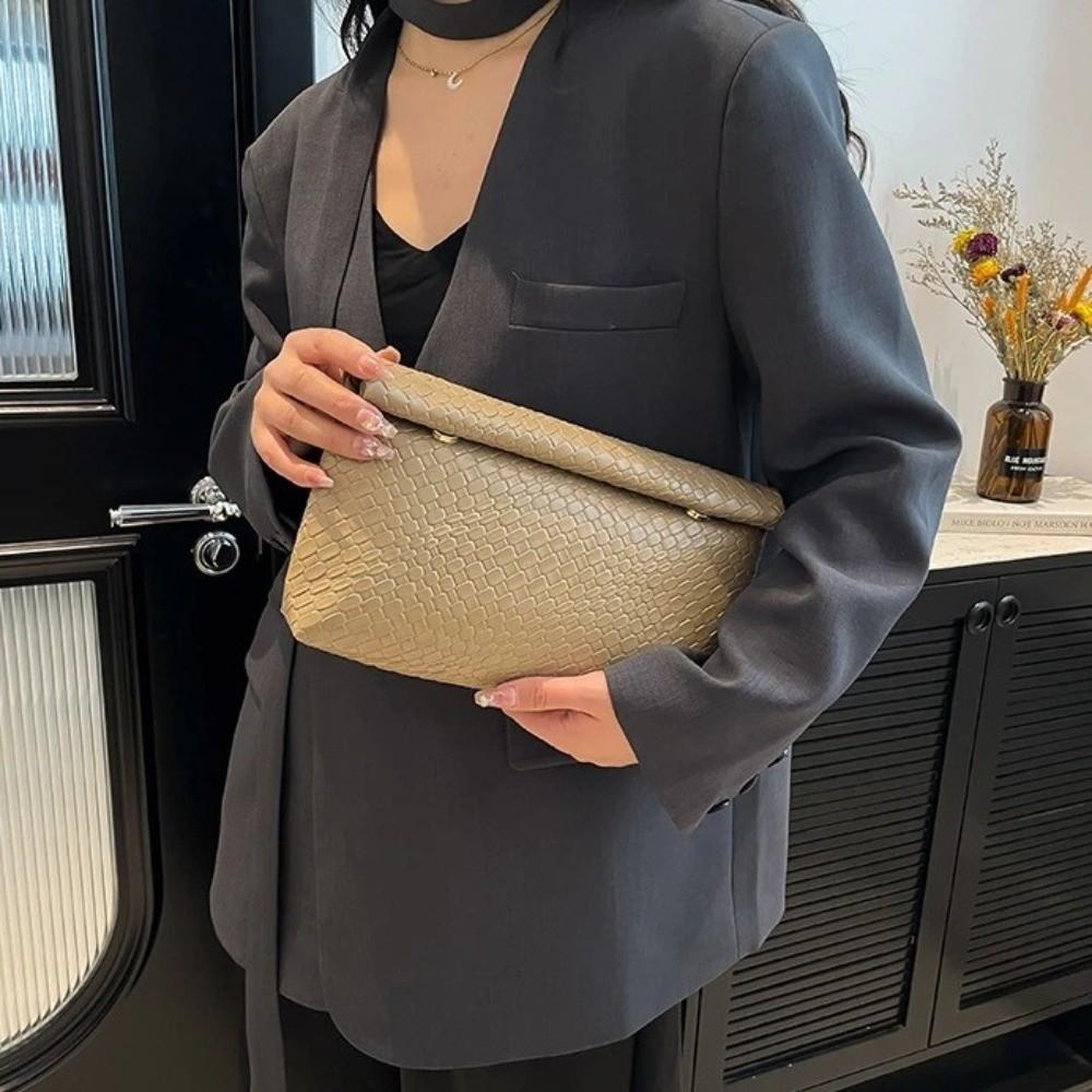 Elegant Buckle Women Clutch Bag Stone Pattern Large Capacity Coin Purse Multifunctional Dinner Bag Women