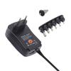 Portable Universal Power Supply with 6DC Adapters Adjustable Voltage Output from 3V To 12V for Wide Compatibility