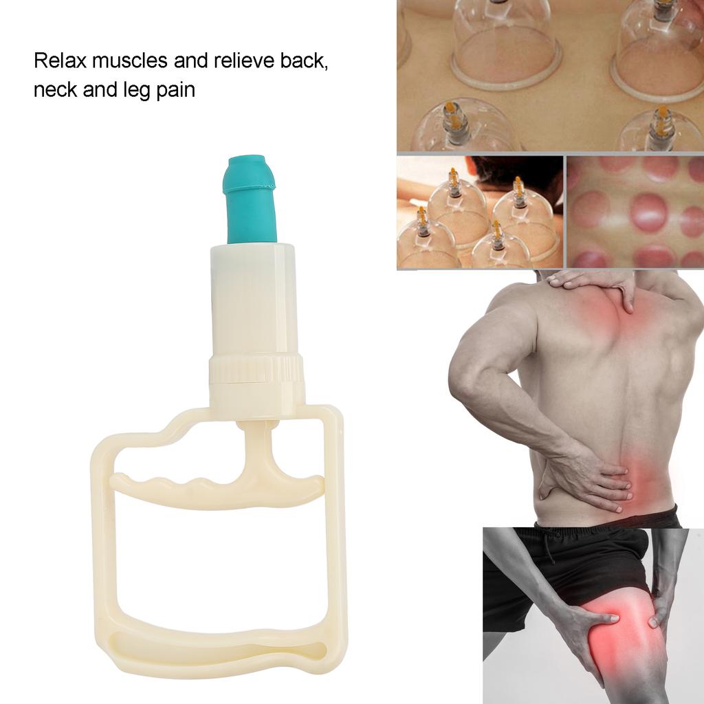 Große Vakuum-Schröpfpumpenpistole, Muskelentspannung, Schmerzlinderung, Schröpfköpfe, Therapie, Massage, Saugpumpe