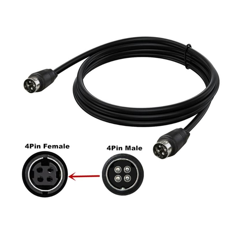 4-Pin DIN Stecker auf Stecker Verlängerungskabel 4-Pin DIN Stecker Kabel für DVR und DIN Sound Stecker