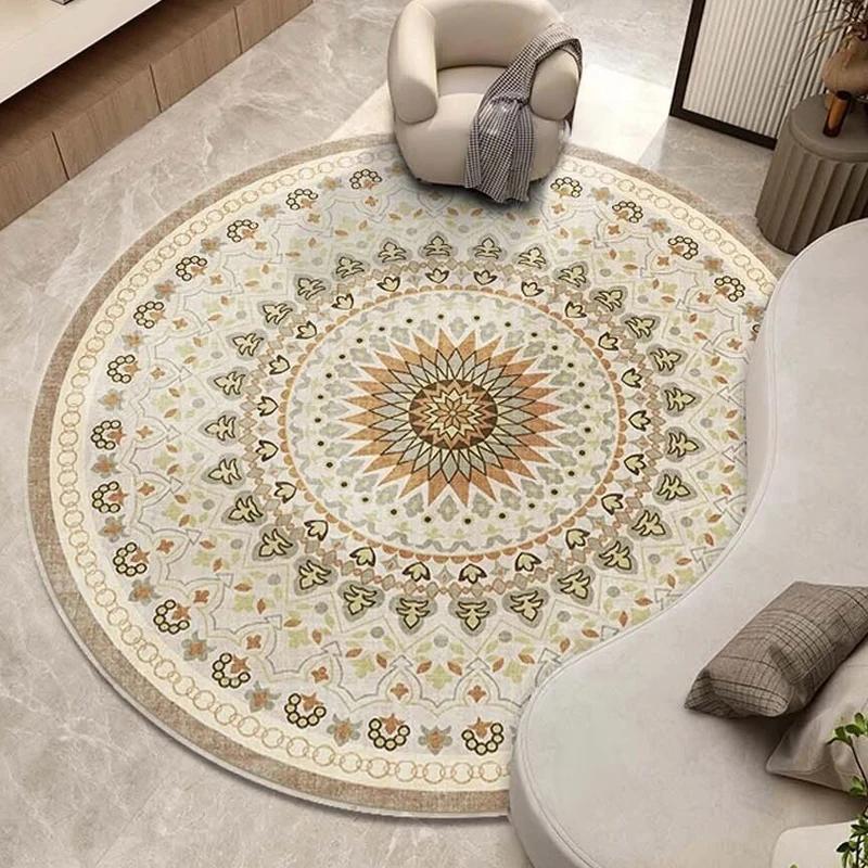 Round Carpet High Sense Ethnic Wave Bohemian Mandala Living Room Bedroom Rocking Chair Floor Mat