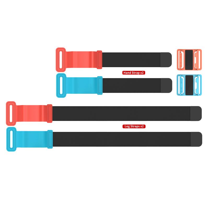 For Switch 1 Joy Cons Wrist Straps Leg Straps Left Right Controller Joystick Gamepad Adjustable Game Bracelet Gaming Accessories