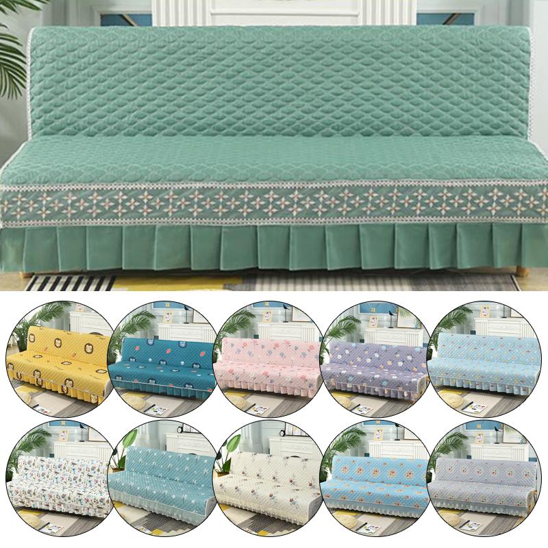 Universal Stretch  Sofa Bed Cover Couch Covers Armless Sofa Cover Washable  Elastic Folding Furniture Sofa Bed Covers