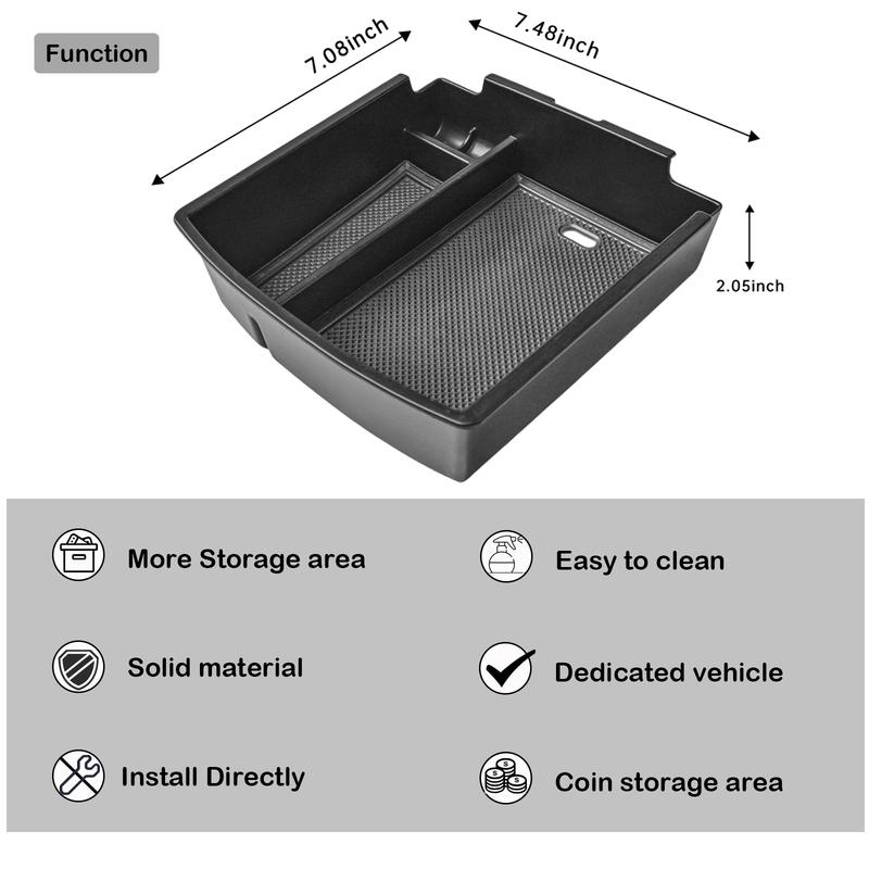Sixthsmoy Armrest Storage Box Tray For 2025 Hyundai Tucson Limited Car Center Console Organizer Secondary Interior Accessories