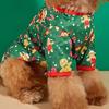 Hund Weihnachtspullover Lebkuchenmann Muster Bequemes Polyester Haustier Sweatshirt für Welpen Kätzchen