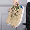 Men's Canvas Shoes Breathable Comfortable Sports Shoes Outdoor Casual Shoes Round Toe Commuting Office Men's Oxford Shoes