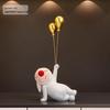 Rabbit Luxury Dual-Sided Balloon Ornaments for TV Cabinet & Living Room