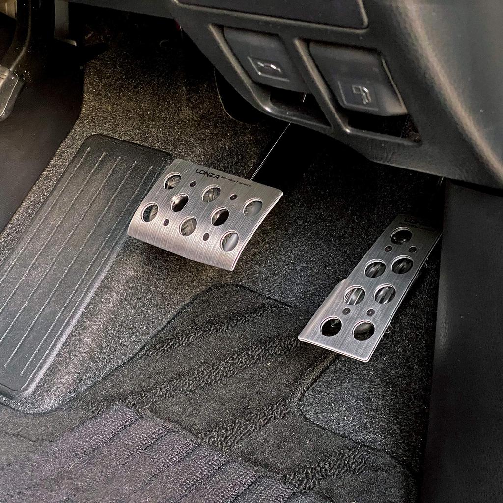 Napolex LONZA Car Aluminum Pedal AT Car Pedal Set Sports Pedal Dimensions Car Supplies 71x110/119x56mm LZ-303