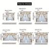 Luxe European Design Curtains Bedroom Living Room Office Home Caf Decor Curtain Set Of 2 Made Polyester Washable Sitting Ready