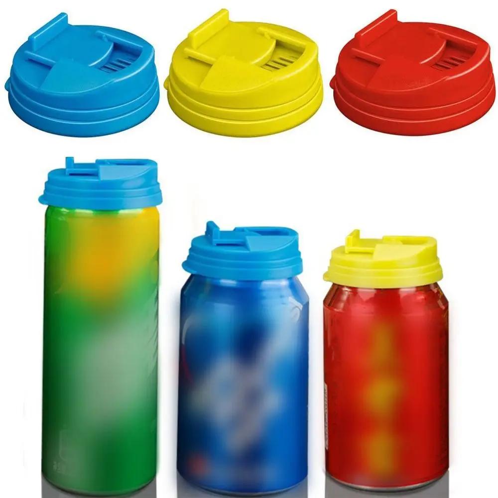 Fizzy Drink Accessories Reusable Bottle Top Lid Plastics Soda Can Lid Leak Proof Can Caps Drink Soda