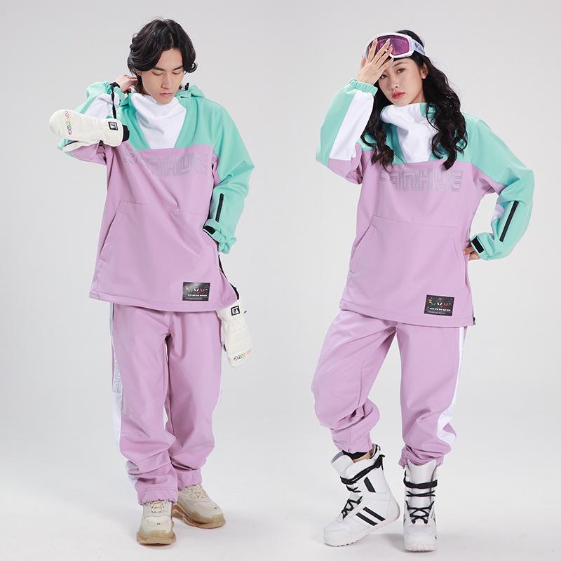 

Зимний лыжный костюм 2023: Ветрозащитный, Водонепроницаемый, Утепленный для тепла для мужчин и женщин XS