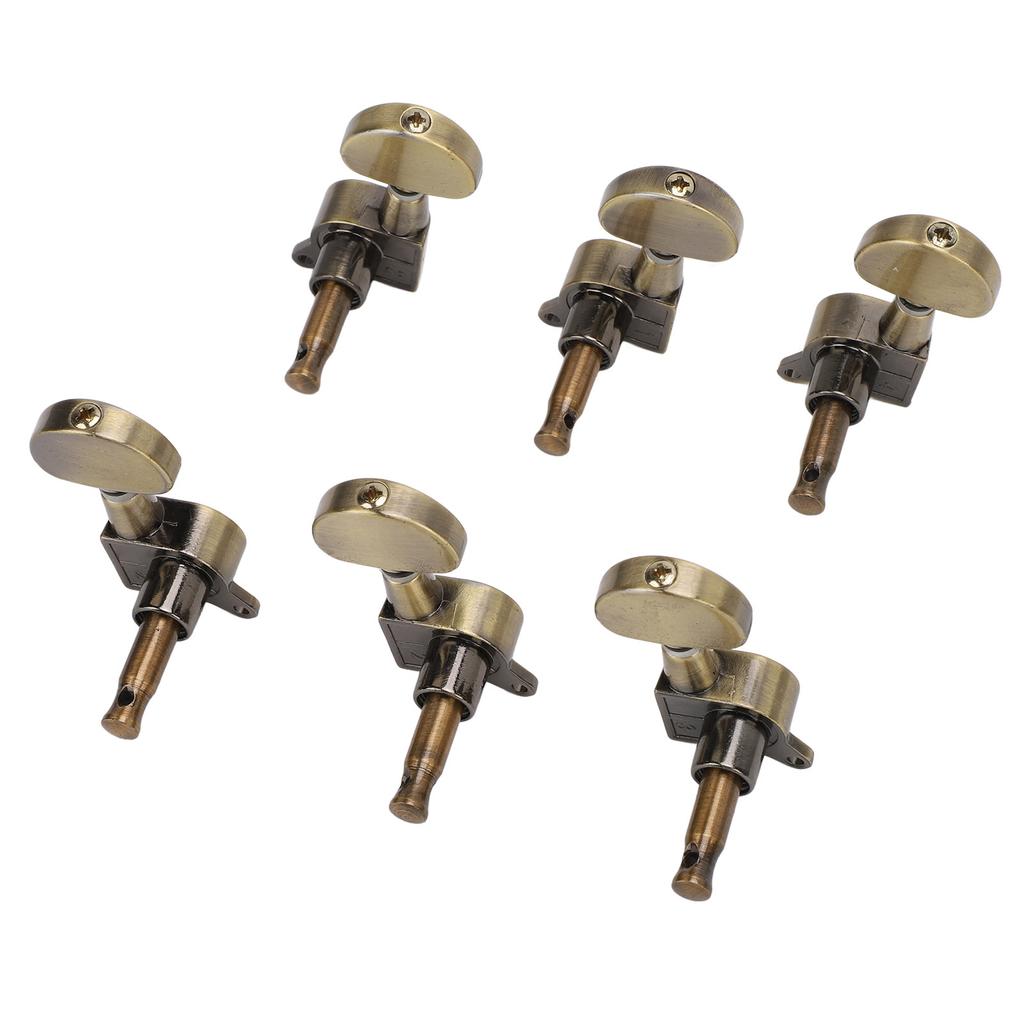 6 Set Guitar Tuning Pegs Keys Metal Half Moon Shaped Sealed 1:18 Guitar Machine Heads for EpiphoneGu