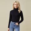Women's Winter High Collar Elastic Turtleneck Sweater Tops Blouse Undershirts Long Sleeve T-Shirts For Women Thermals Pullovers Formal Clothes