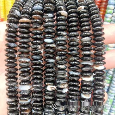 4x10mm Red Agate Natural Stone Abacus Beads for DIY Jewelry & Clothing Buttons