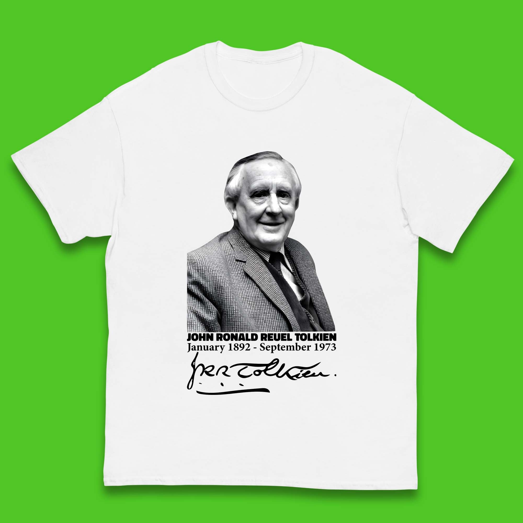 

John Ronald Reuel Tolkien Signature Kids T-Shirt 130