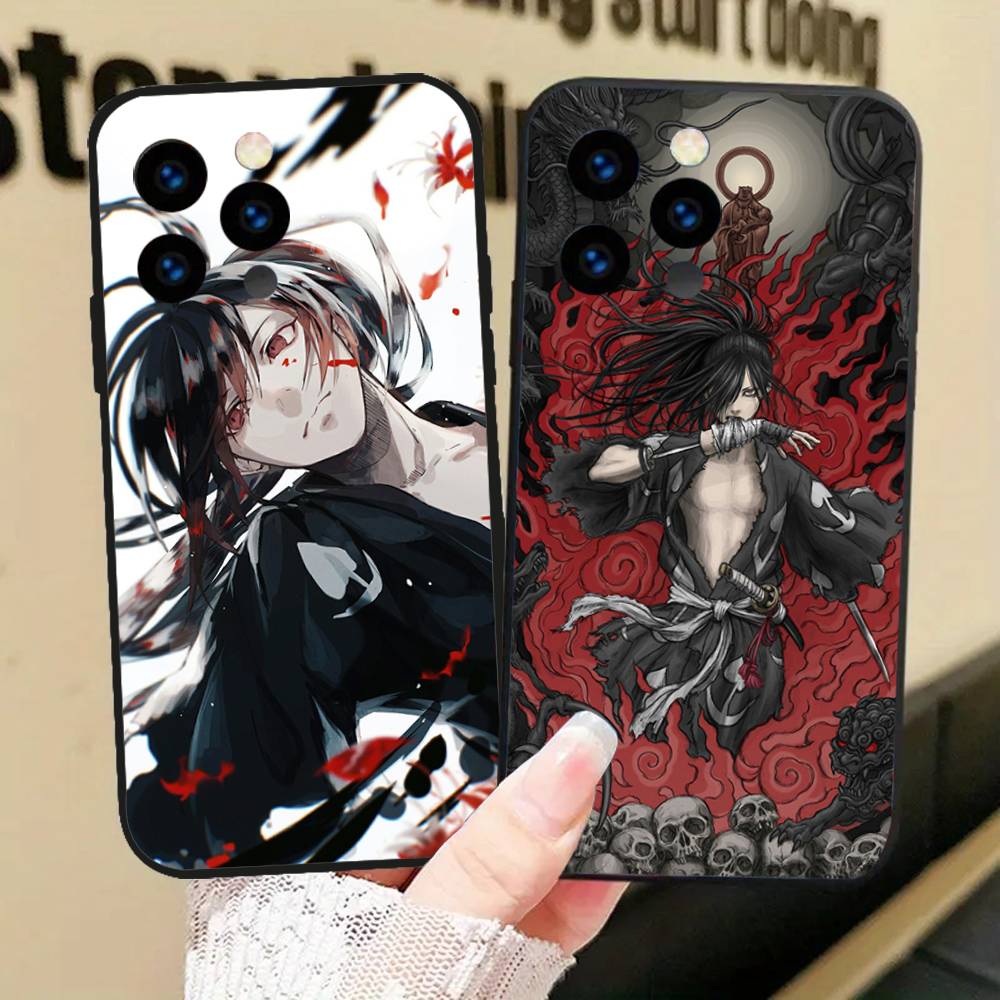 Anime Hyakkimaru Phone Case For IPhone 17 Air 16 15 14 13 Pro Max 11 12 Black Silicone Cover