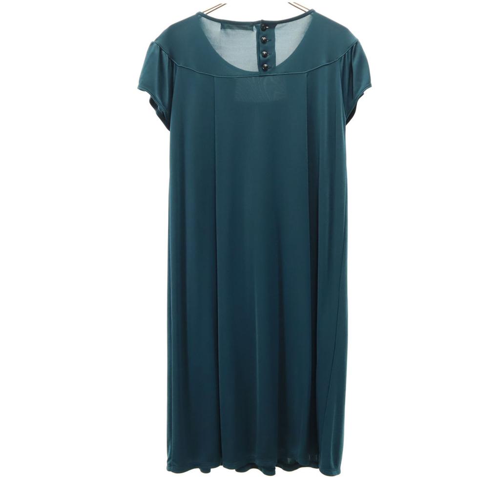 Green Label Relaxing Made In Japan French Sleeve Knee-length Dress Women Used